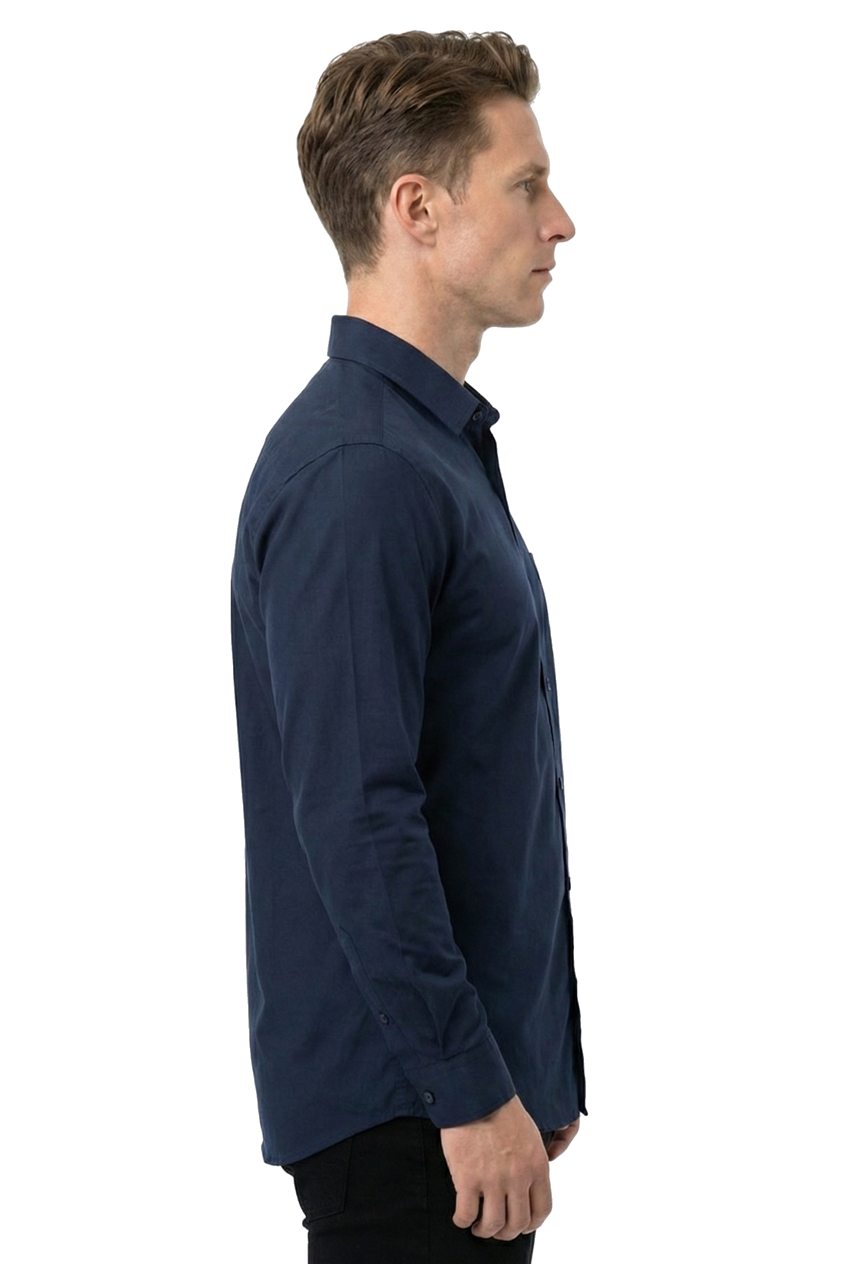 The Navy Cotton Button Down