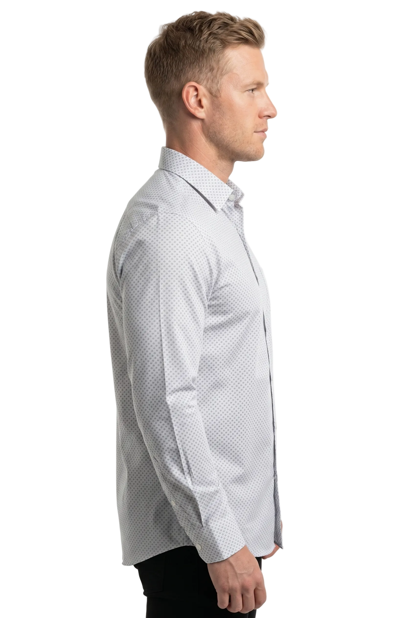The Micro-Print Cotton Shirt
