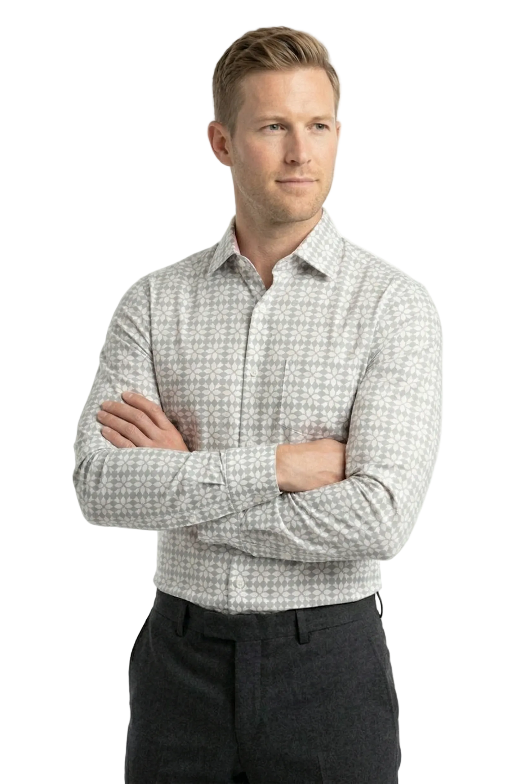 The Geo Print Cotton Shirt
