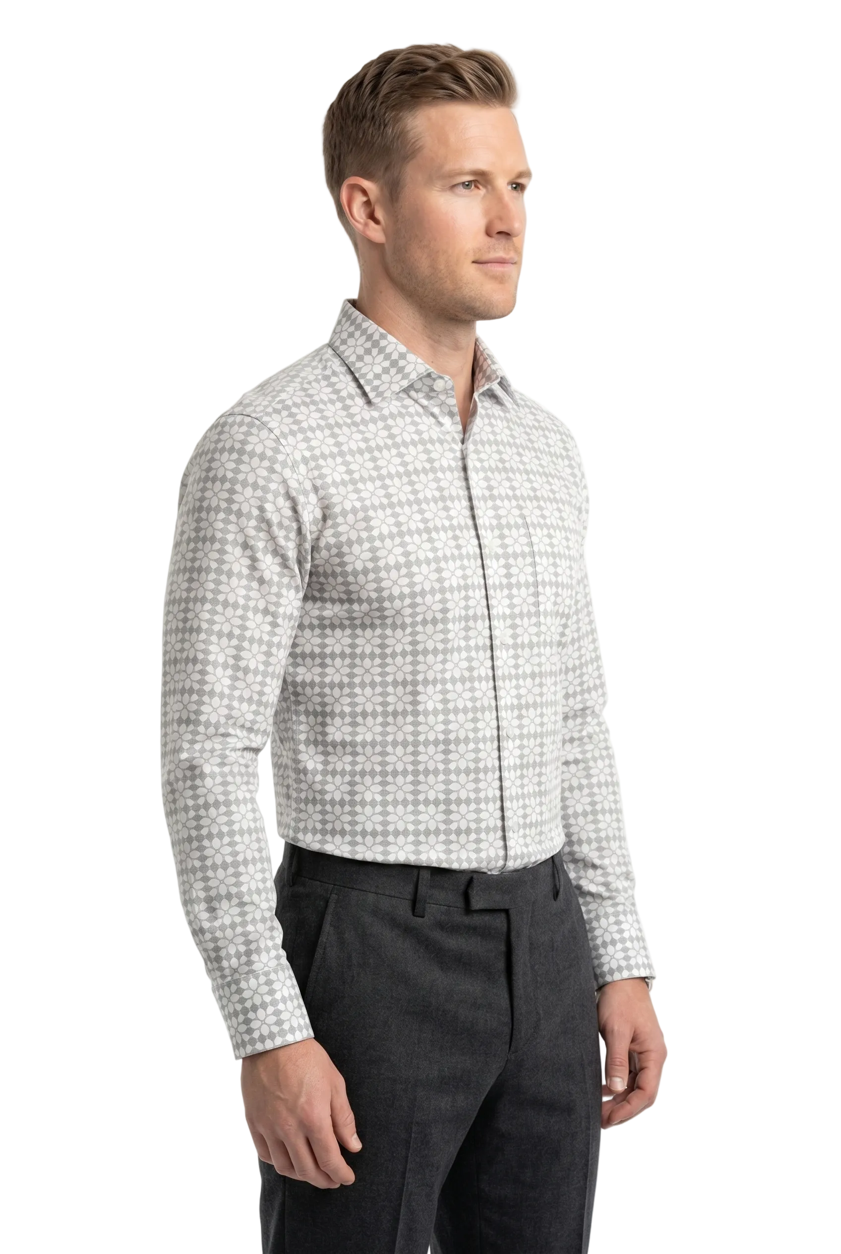 The Geo Print Cotton Shirt
