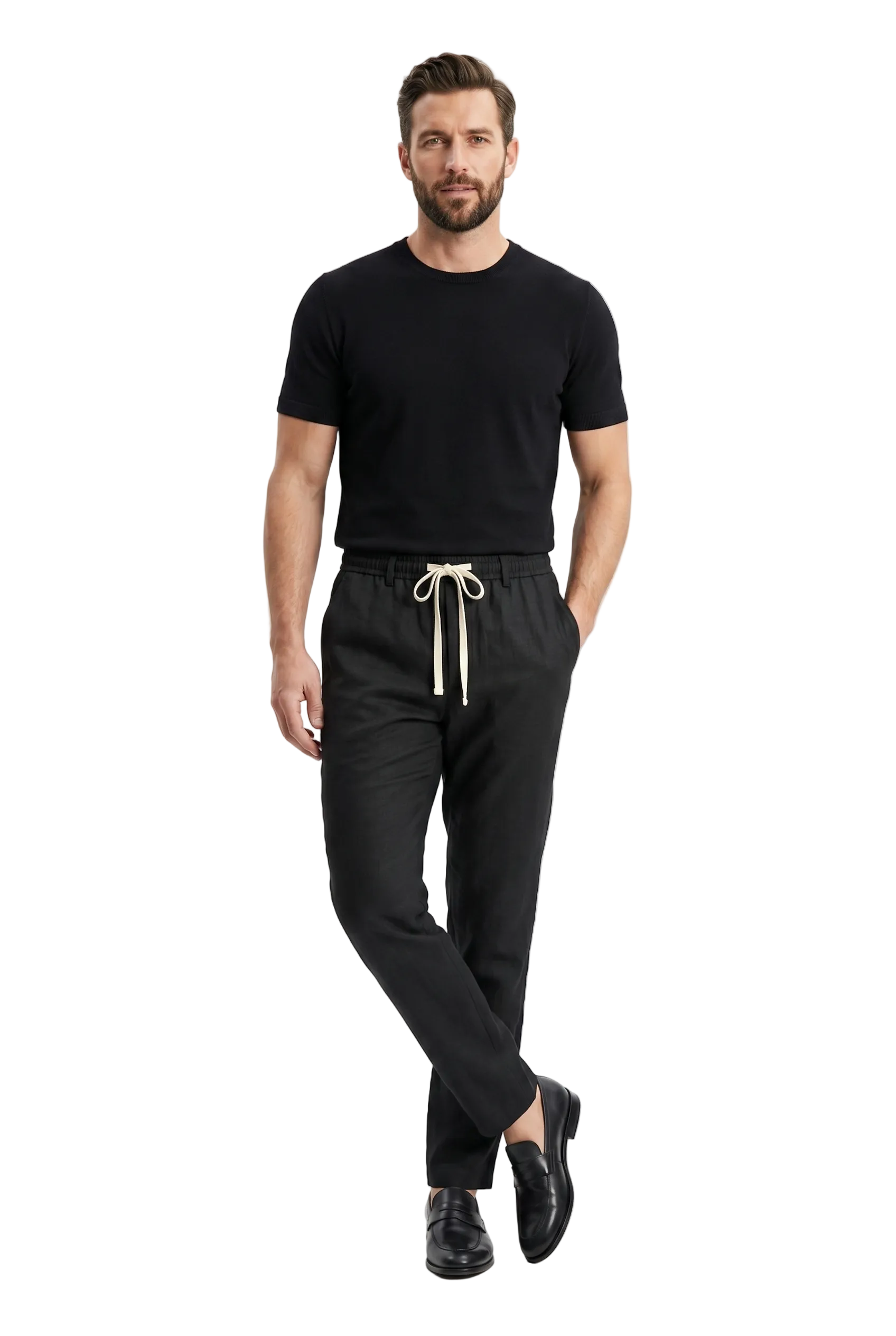 Drawstring Lyocell Trouser