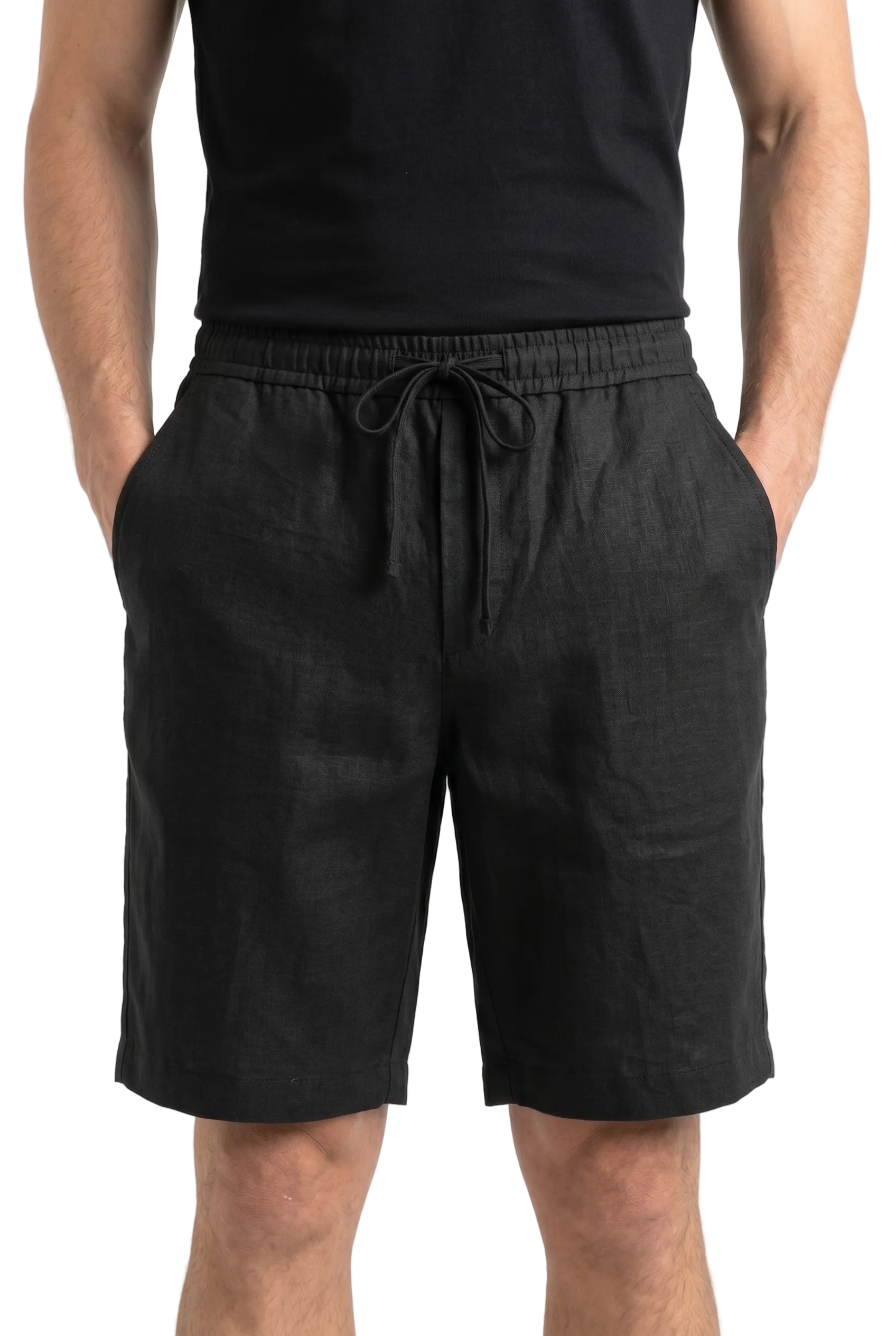 Drawstring Linen Short